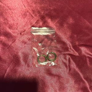 New 0.5” gold hoop earrings